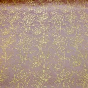 Curtain Fabric Beaumont Cabbage Rose Mauve Mavis
