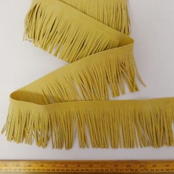 Suede Fringe Pocahontas Trimming Beige
