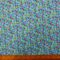 Viscose Fabric Floral Butter Corn Blue