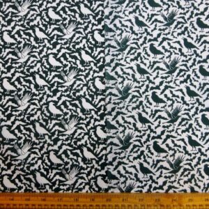 Halloween Polyester Cotton Fabric Bats and Ravens