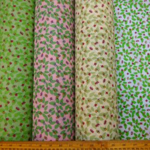 Polyester Cotton Fabric Lady Bird Fiesta