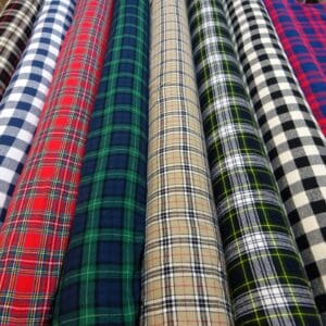 Tartan Patterned Fabric