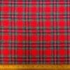 Tartan Fabric Brushed Cotton Flannel Check Royal Stuart Red