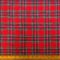 Tartan Fabric Brushed Cotton Flannel Check Royal Stuart Red