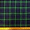 Tartan Fabric Brushed Cotton Flannel Check Black Watch Navy