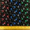 Corduroy Fabric Skinny Rib Floral Edelweiss