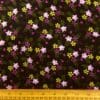 Corduroy Fabric Skinny Rib Floral Fairy Foxglove Mauve