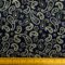 Corduroy Fabric Skinny Rib Popping Paisley Navy