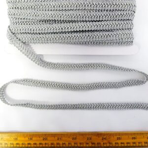 Metallic Trimming Frogging Braid Silver
