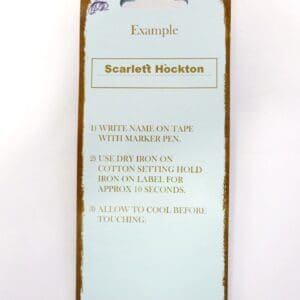 Name Label Set Iron On