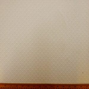 Jersey Fabric 3D Quilted Diamonds Ivory