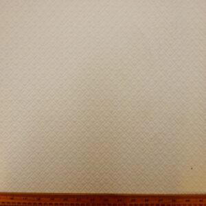 Jersey Fabric 3D Quilted Diamonds Ivory