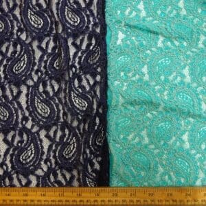 Lace Fabric Tone On Tone Bouclé Teardrop