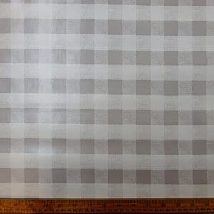 PVC Tabling Fabric Gingham Grey