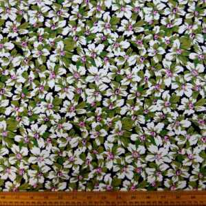 T-Shirting Fabric Wallflowers Sage Ivory