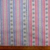 Polyester Cotton Fabric Floral Regency Stripe