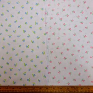 Polyester Cotton Fabric Floral Tipsey Tulips
