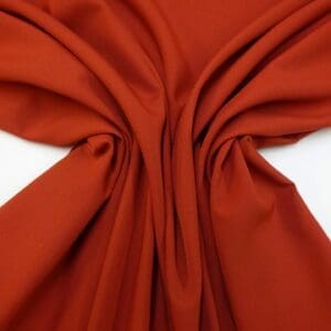 Suiting Fabric Bi Stretch Banqueting Polyester Plain Rust