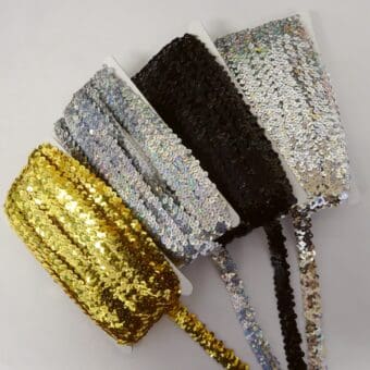 Stretch Sequins Trimming 2 Row JB