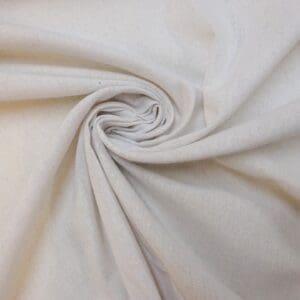 Faux Linen Fabric Coarse Flax Weave White