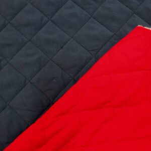 Quilting Fabric Double Sided Navy Red