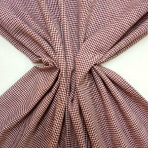 Suiting Fabric Puppy Tooth Wine