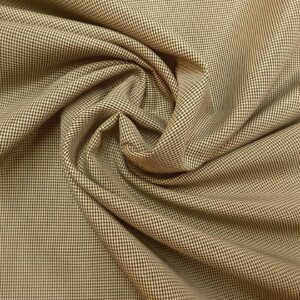 Suiting Fabric Puppy Tooth Check Black