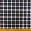 Tartan Fabric Twill Scottish Highlands Ivory Green Navy