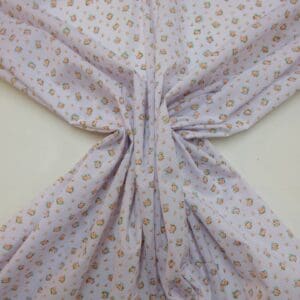 Polyester Cotton Fabric Floral Fiesta Peach
