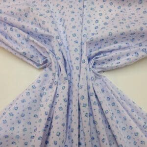 Polyester Cotton Fabric Floral Fiesta Blue