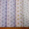 Polyester Cotton Fabric Floral Rio Beach Rose White