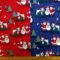 Christmas Fabric 100% Cotton Skiing Reindeer