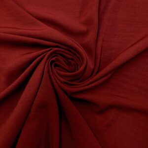 Crepe De Chine Fabric Peach Skin Finish Wonky Wine