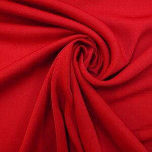Crepe Fabric Drapey Crepe Red