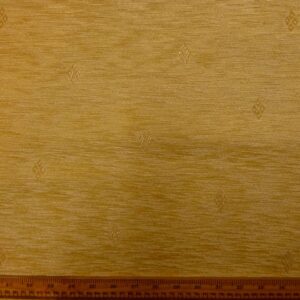 Curtain Fabric Chenille Gold Diamonds