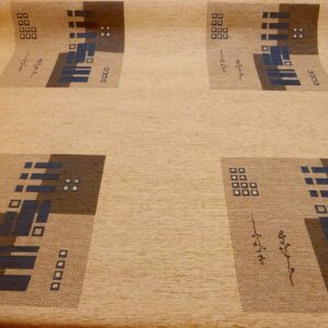 Curtain Fabric Chenille Lite Denim Ivory