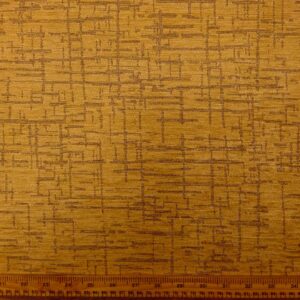 Curtain Fabric Flocked Finish Abstract Sticks Gold Taupe