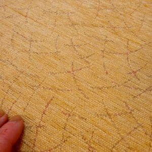 Curtain Fabric Chenille Cracked Ice Mustard