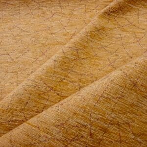 Curtain Fabric Chenille Cracked Ice Mustard