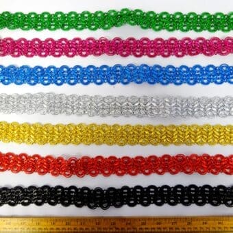 Lurex Braid Clover Metallic Trimming