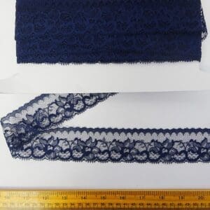 Lace Trimming 4580710 4cm Wide Navy