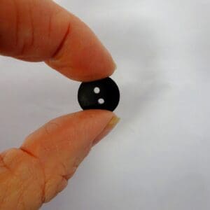Buttons 2 Hole G3328 Size 24 15mm Black