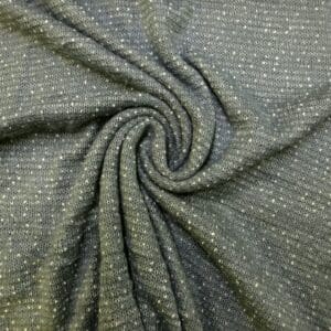 Jersey Fabric Soft Angora Knit Random Dot Grey Cream