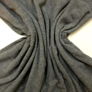Tracksuiting Fabric Designer Studio Light Weight Ribbed Dark Grey