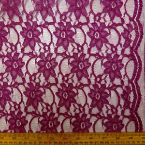 Lace Fabric Plum Cerise