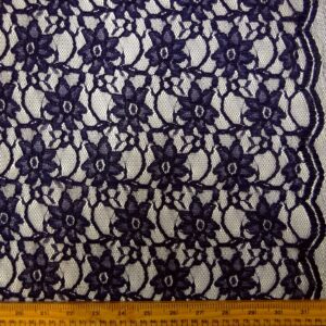 Lace Fabric Purple Grape