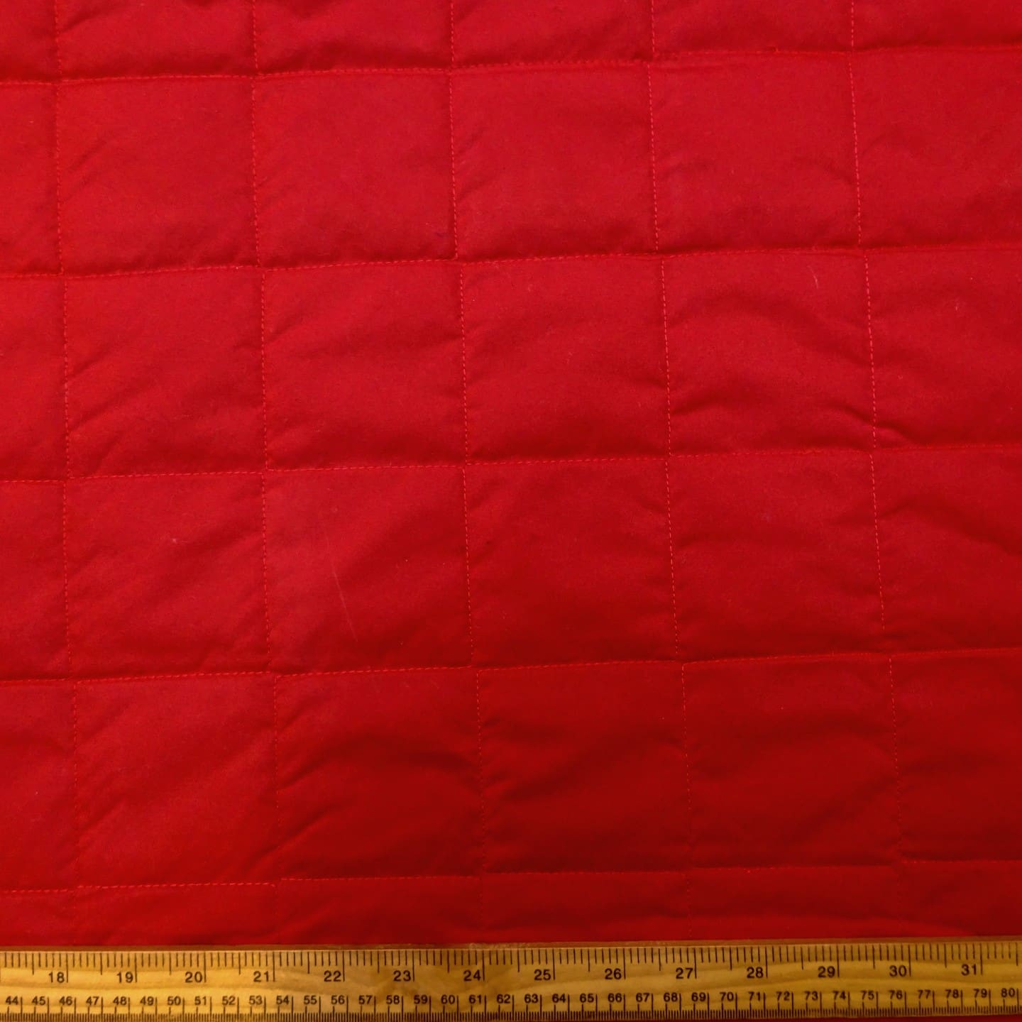 Quilting Fabric Box Quilt Single Sided Cherry Red