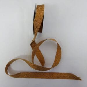 Christmas Ribbon 25mm Chevrons Copper