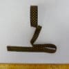 Christmas Ribbon 25mm Black With Gold Dashes