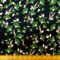 Satin Fabric Soft Polyester Floral Bush Emerald